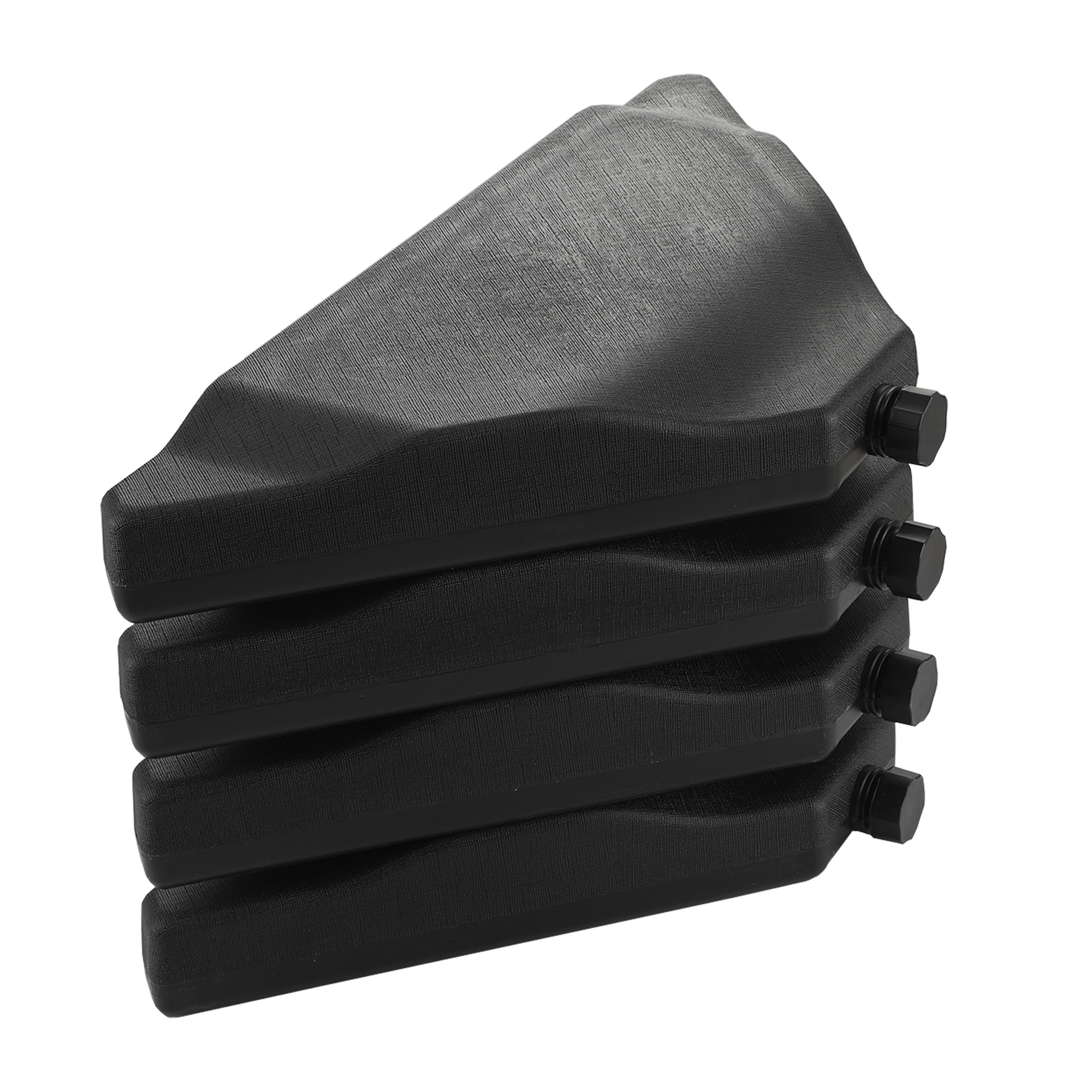 Mondawe 4PCS Square Offset Umbrella Base Plastic Cantilever Patio Umbrella Base