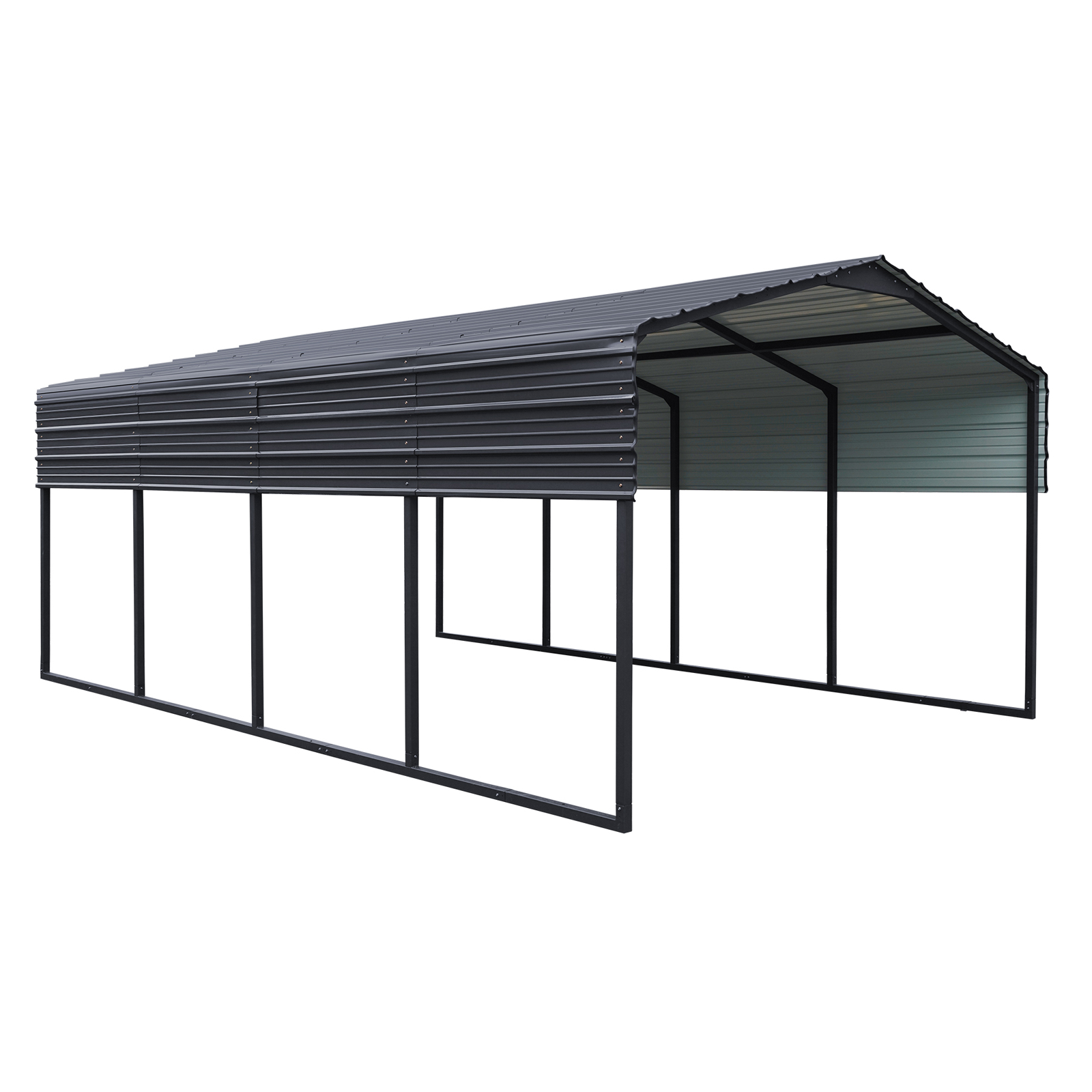 12x20 FT Metal Carport,Heavy Duty Canopy Galvanized Steel Outdoor Garage for Snow,Waterproof Car Shelter,439 ibs 