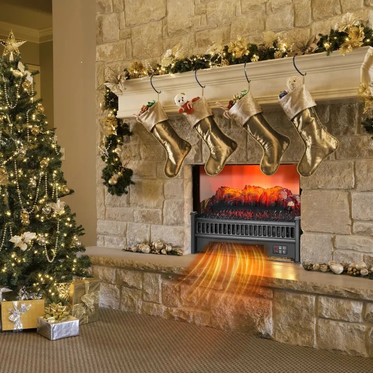 functioning electric fireplace