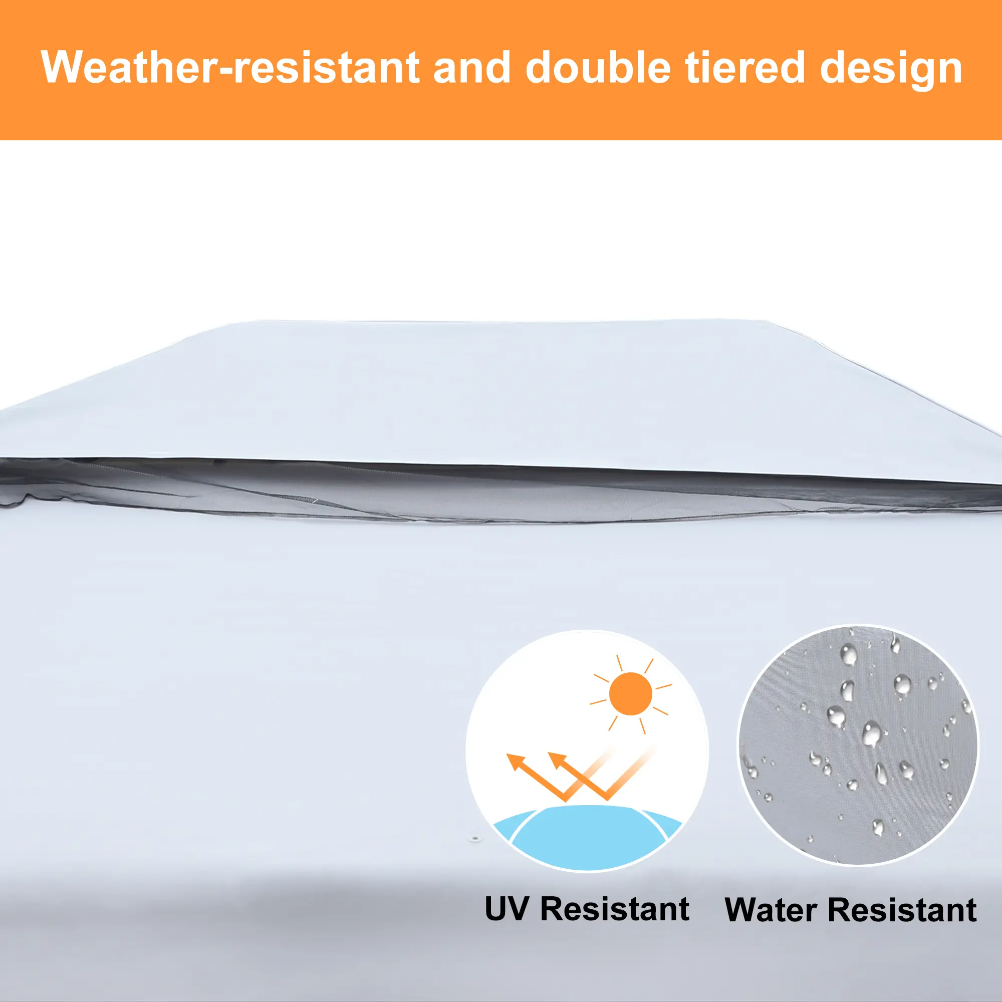 [WM] 10x13Ft Metal Patio Gazebo with Mosquito Netting and Curtains