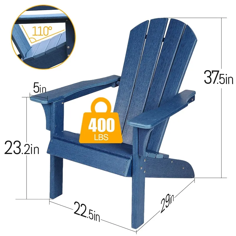 adirondack chair with ergonomic design