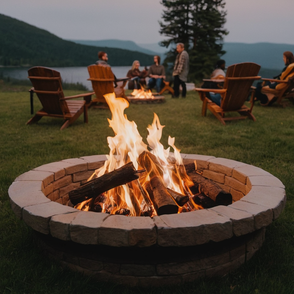 wood-burning fire pit