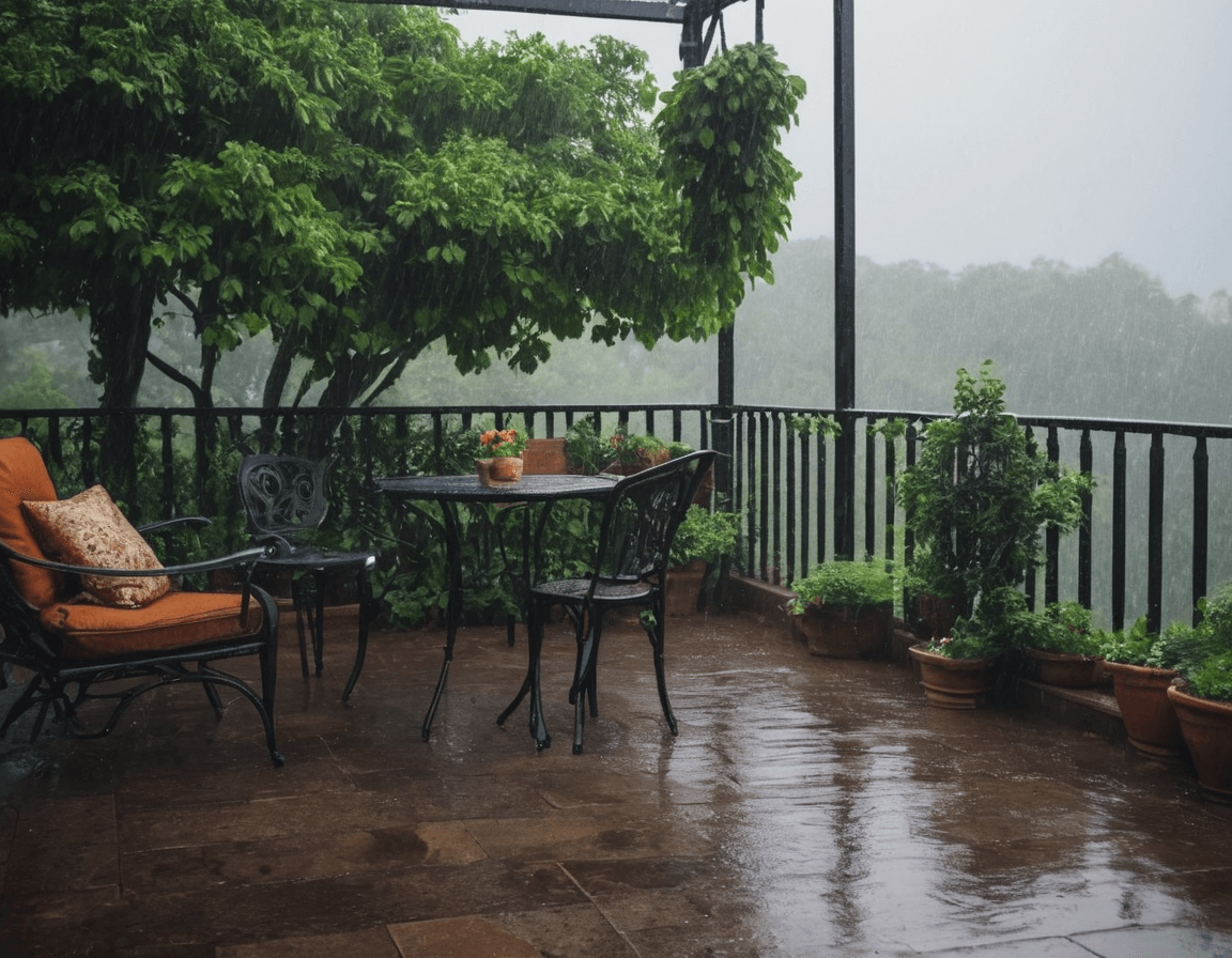 patio furniture that good in rainny day