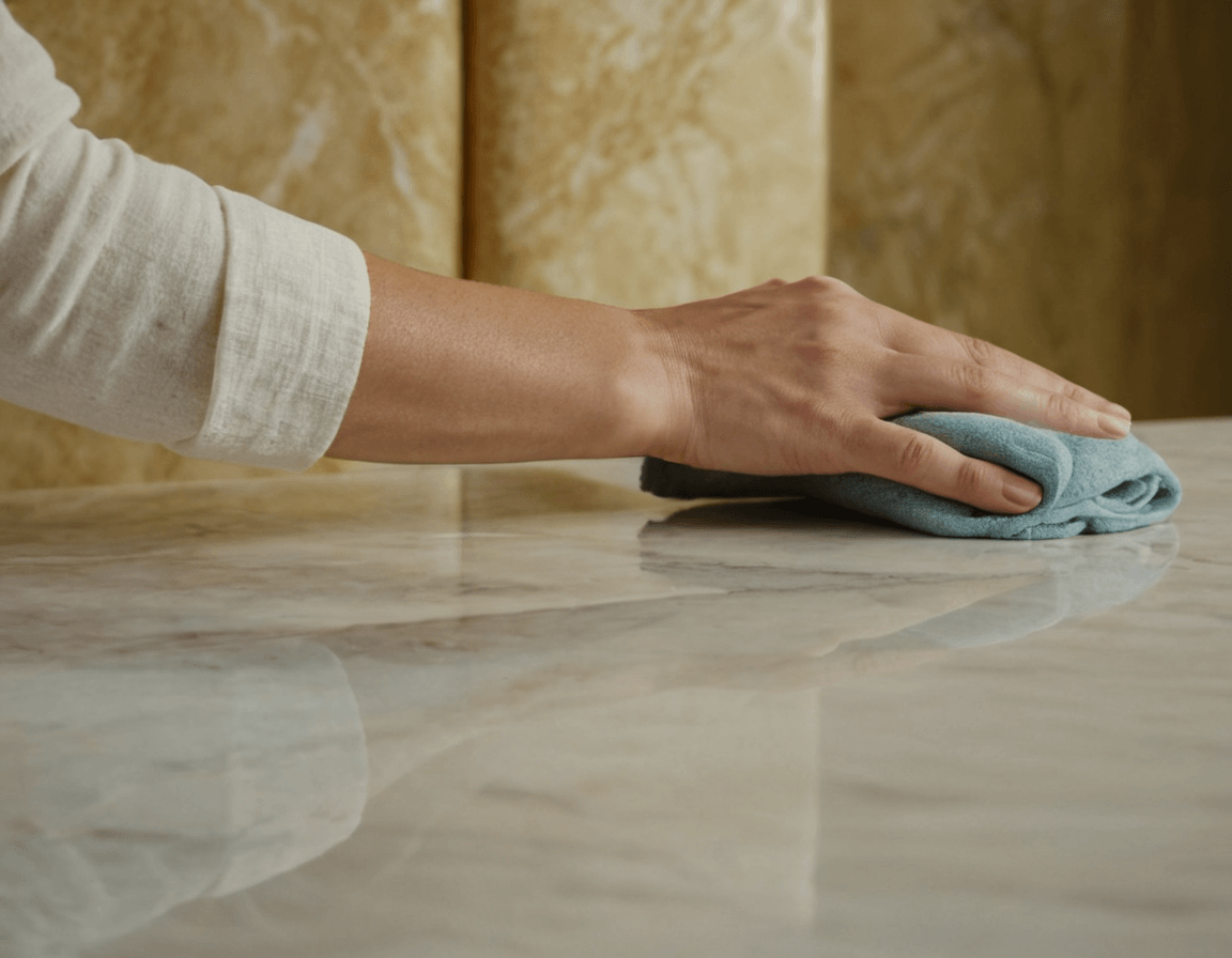 cleaning marble furniture
