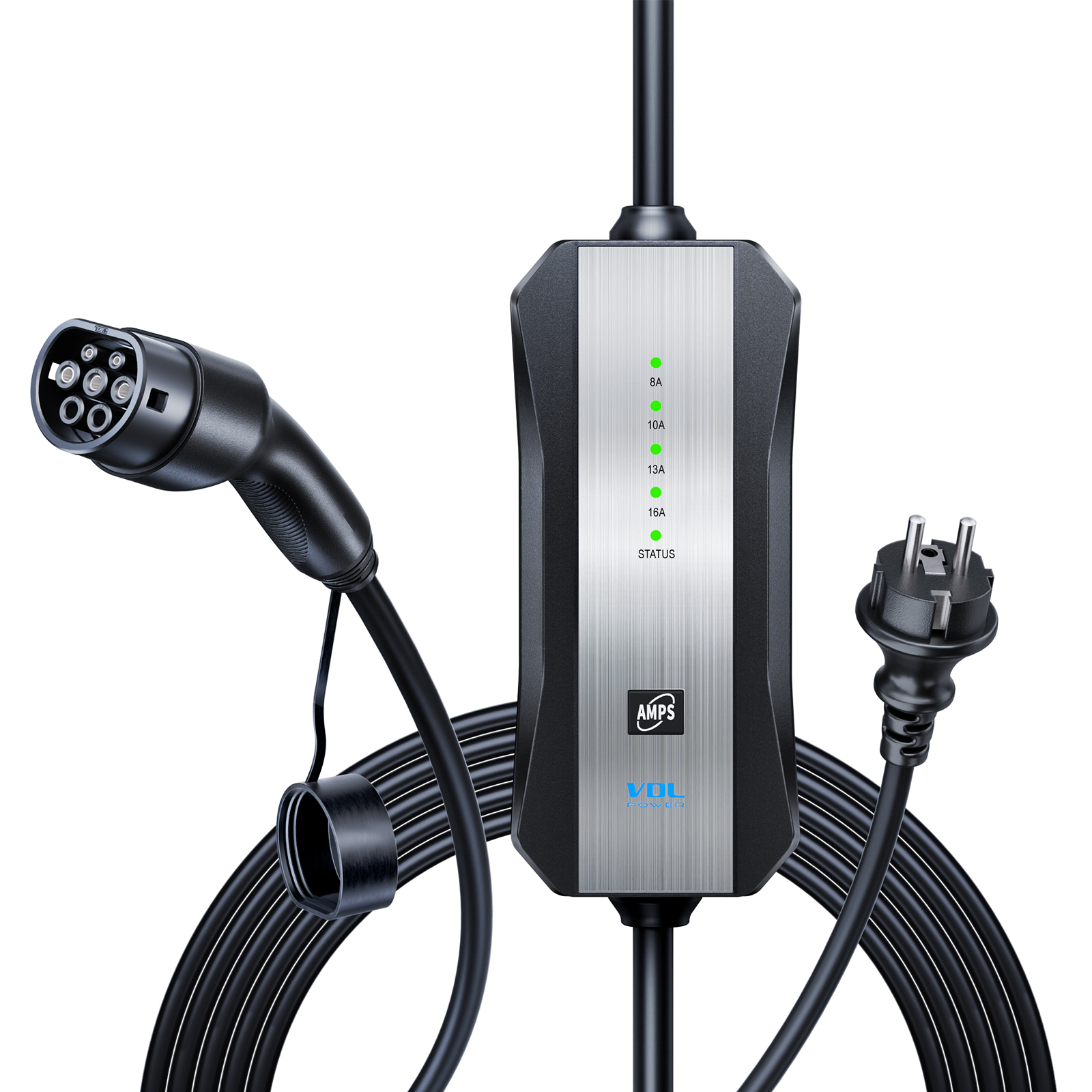 VDL POWER Portable EV Charger , Type 2 EV Charger, Charging Cable