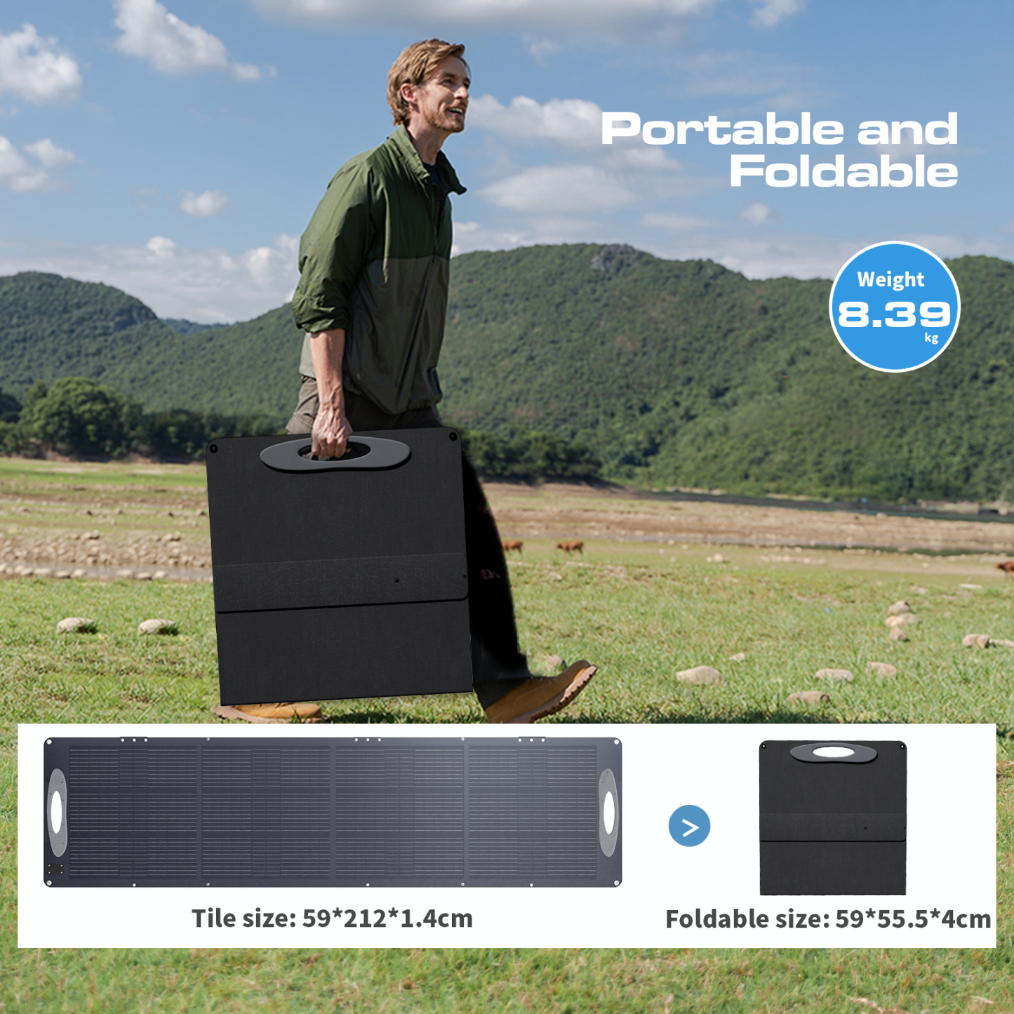 VDLPOWER SC0201 Portable Solar Panel 200W