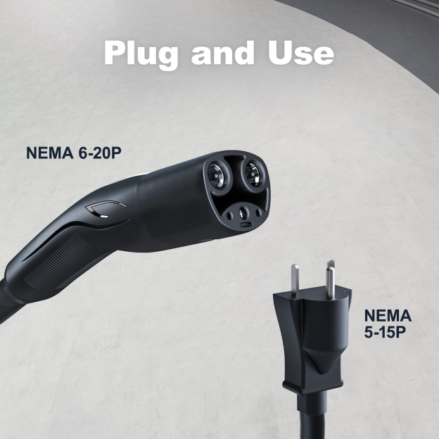 EV Charger for Tesla 3.5KW 16Amp Electric Vehicle Portable Charger 20FT Cable Home EV Charging Station for J1772 Electric Cars  | VDLPOWER EC13