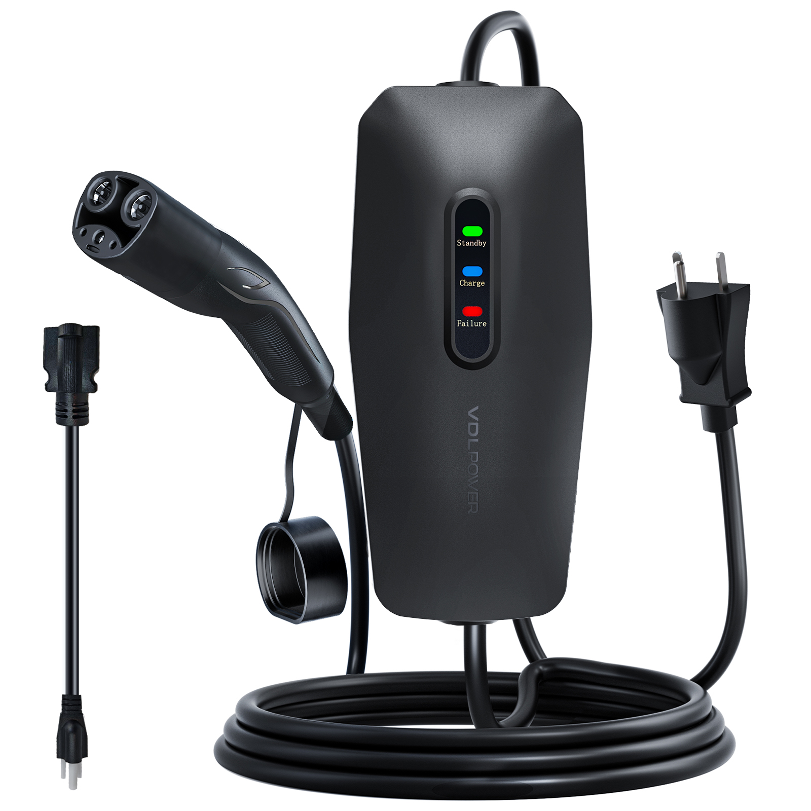 EV Charger for Tesla 3.5KW 16Amp Electric Vehicle Portable Charger 20FT Cable Home EV Charging Station for J1772 Electric Cars  | VDLPOWER EC13
