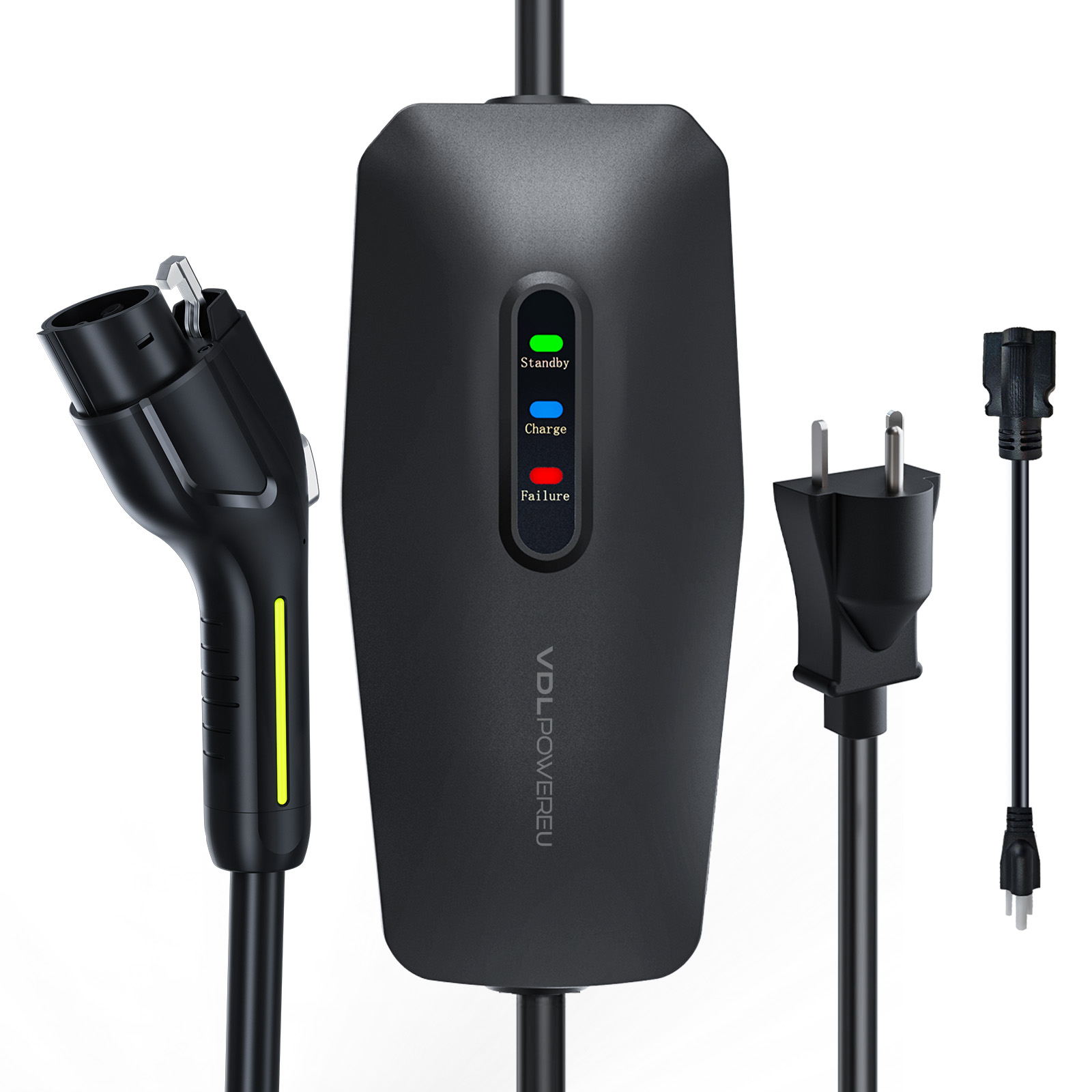 Level 1&2 EV Charger, Electric Vehicle Portable Charger with 20FT Cable, 3.5KW 16Amp Home EV Car Charging Station, 110V-240V NEMA 6-20 & NEMA 5-15 Plug Adapter, for All SAE J1772