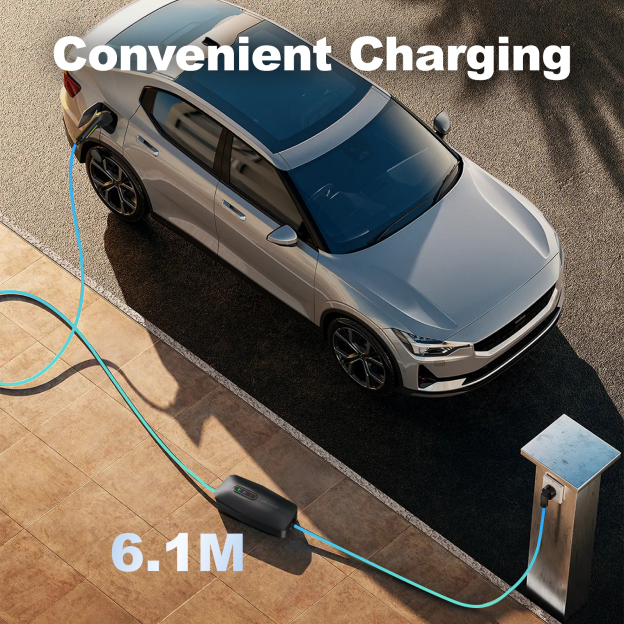 7KW/32A Electric Vehicle Portable Charger Level 2 EV Charger for All SAE J1772  | VDLPOWER EC20
