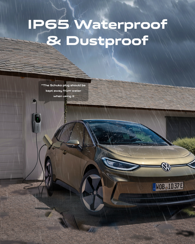 3.6kW EV Charger 8M | Type 2 Portable EV Charger | 6A-16A Adjustable | EU Plug UK Plug