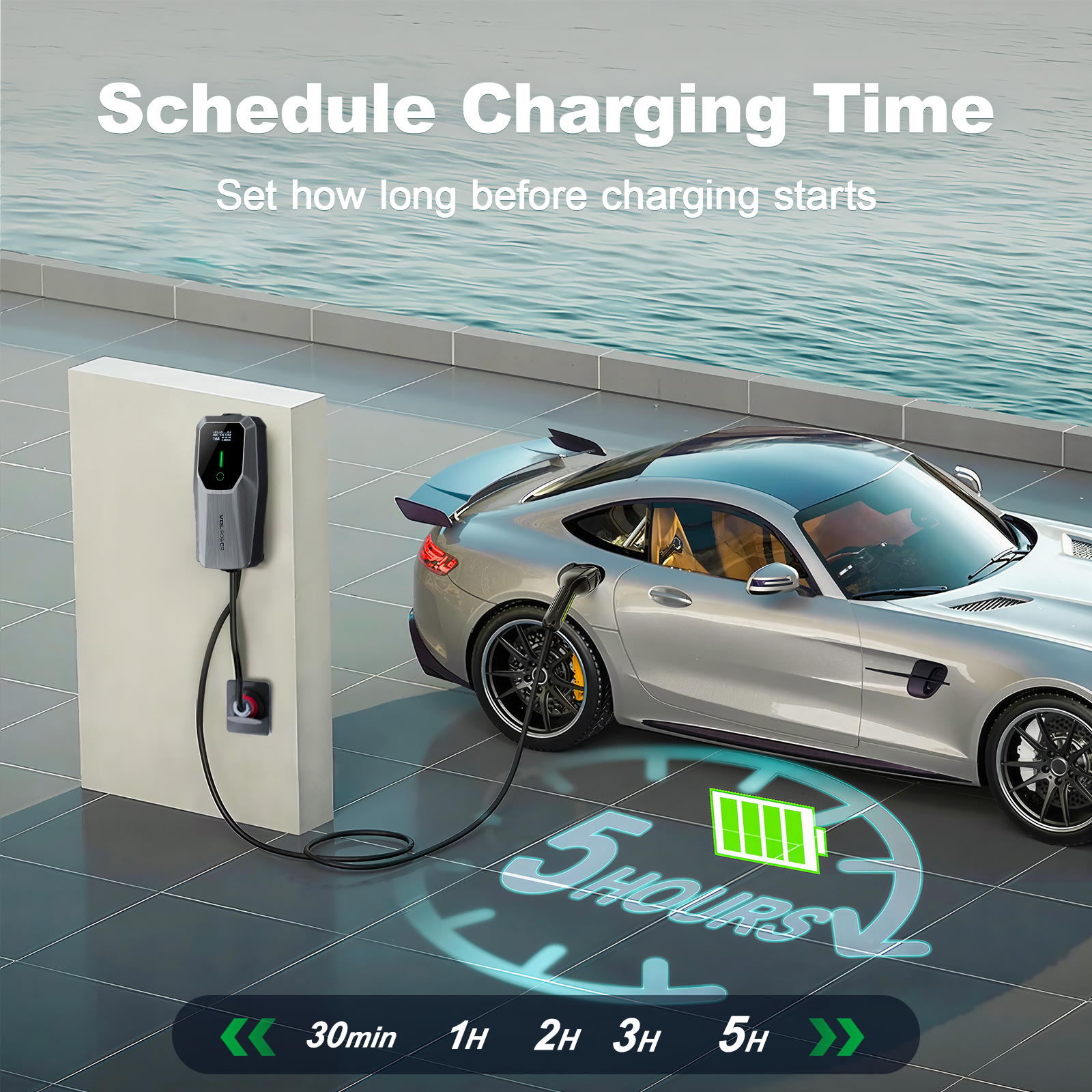 11 kW Portable EV Charger 6-16 A 3-Phase IP65 Waterproof Mobile Wallbox Charging Station for IEC 62196-2 | VDLPOWER EC31