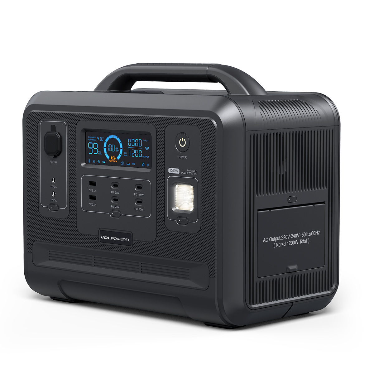 VDLPOWEREU HS1200 Portable Power Station 960Wh/1200W