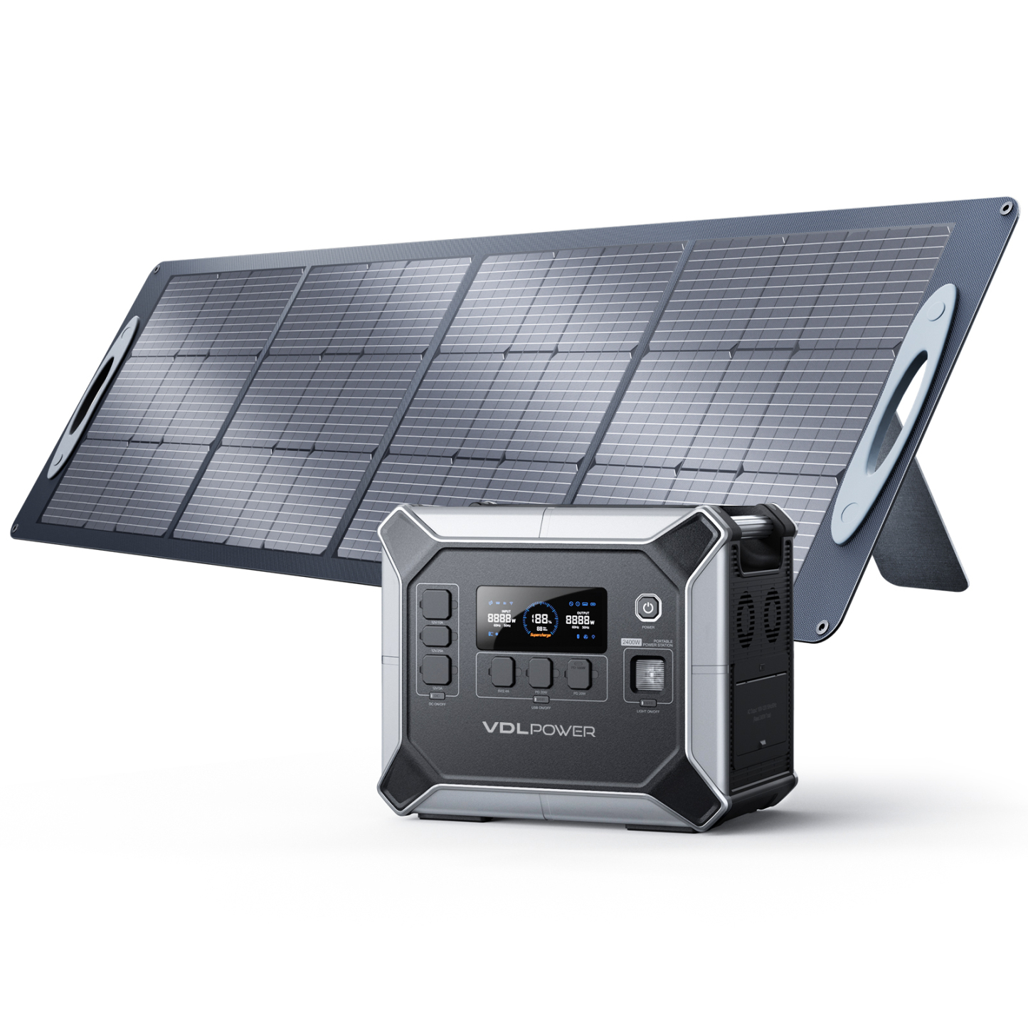 VDLPOWER HS2400 Portable Power Station 2048Wh/2400W Battery for Home