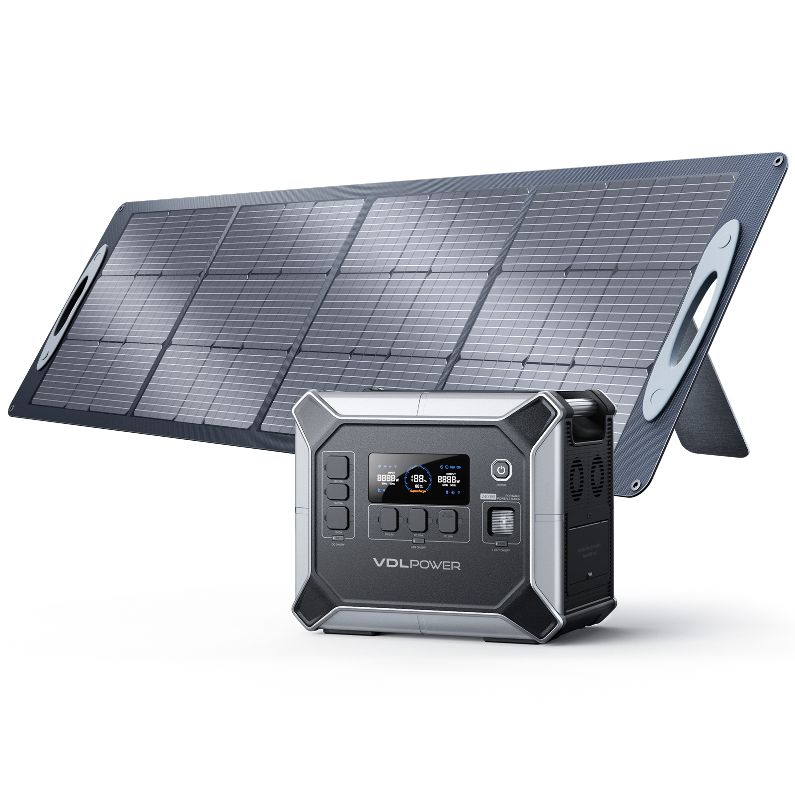 VDLPOWER HS2400 Portable Power Station 2048Wh/2400W Battery for Home