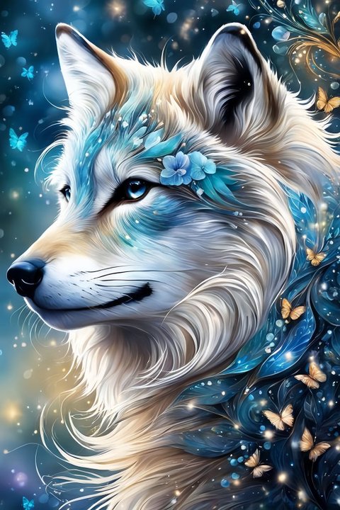 Free AB  Diamond Painting  |Wolf
