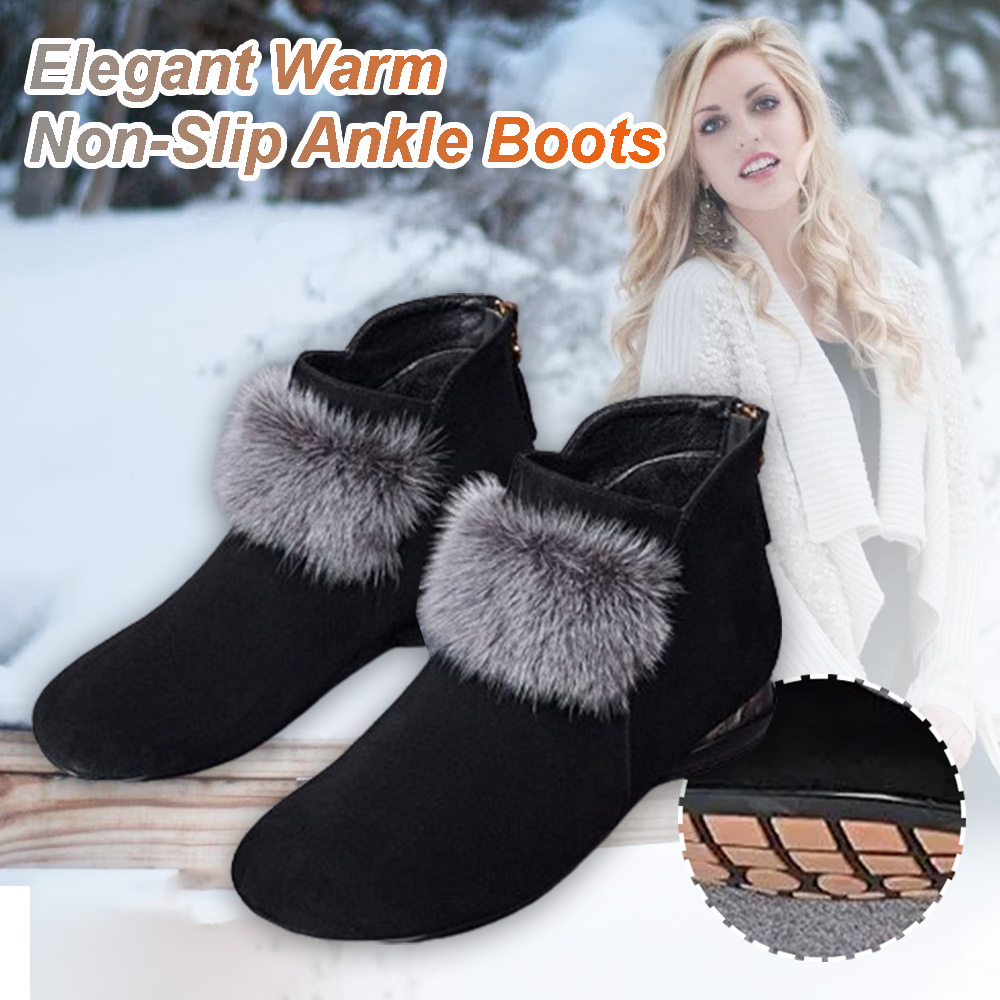 Women's Elegant Non-Slip Winter Warm Ankle Boots