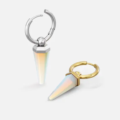 CRYSTAL PRISMATIC EARRINGS