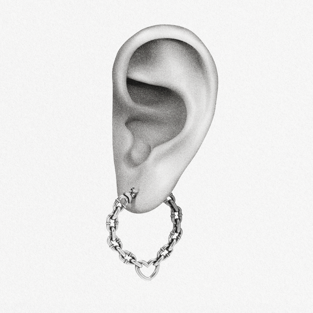 HEARTFELT CHAIN EARRINGS