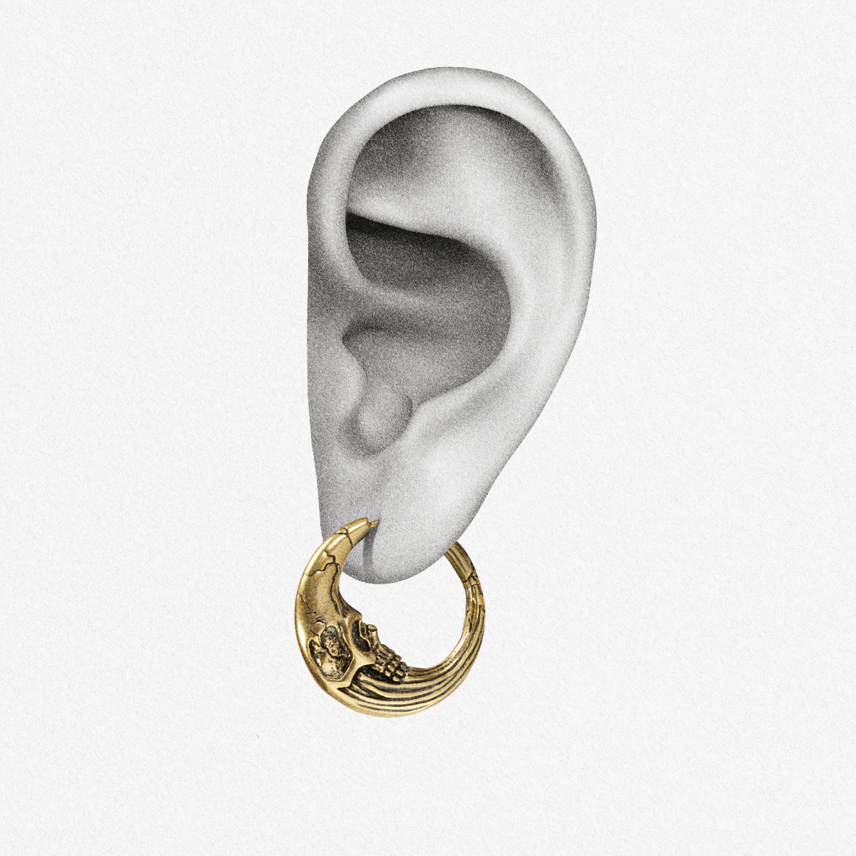 LUNAR SOLAR SKULLS EARRINGS