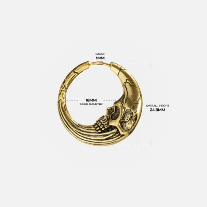 LUNAR SOLAR SKULLS EARRINGS