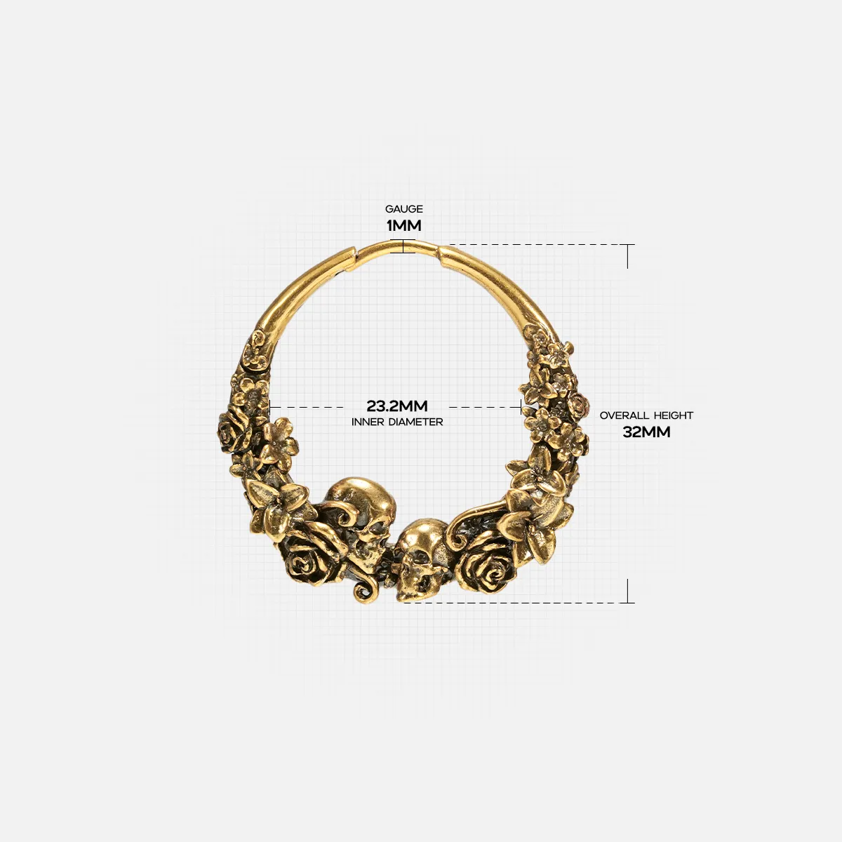 SKULL BLOSSOM EARRINGS