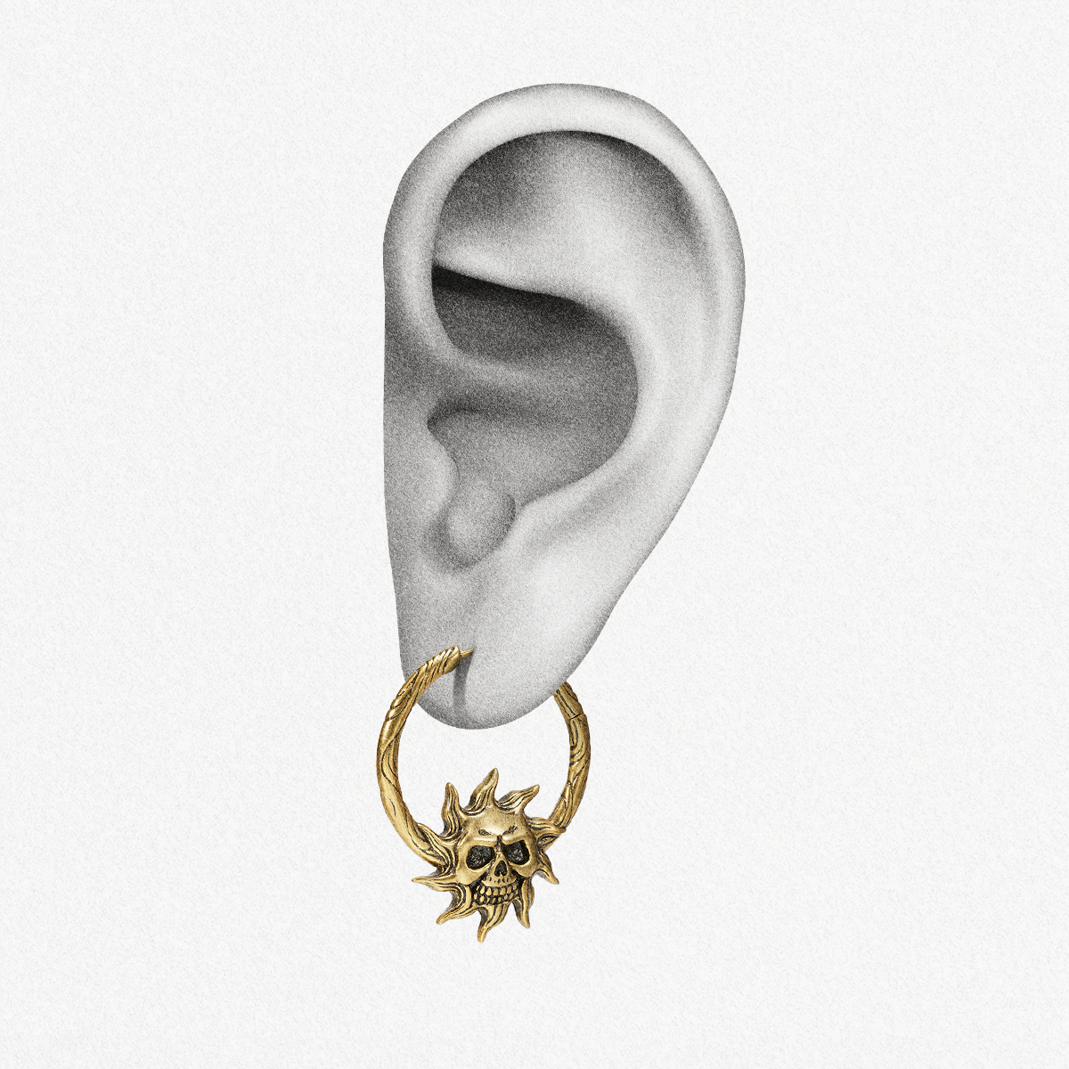 LUNAR SOLAR SKULLS EARRINGS