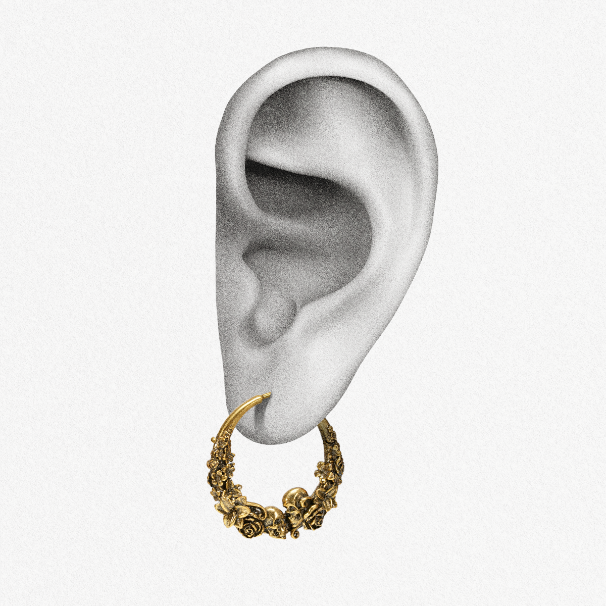 SKULL BLOSSOM EARRINGS