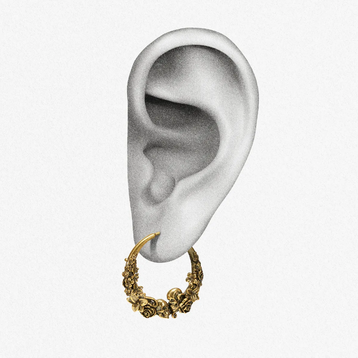 SKULL BLOSSOM EARRINGS