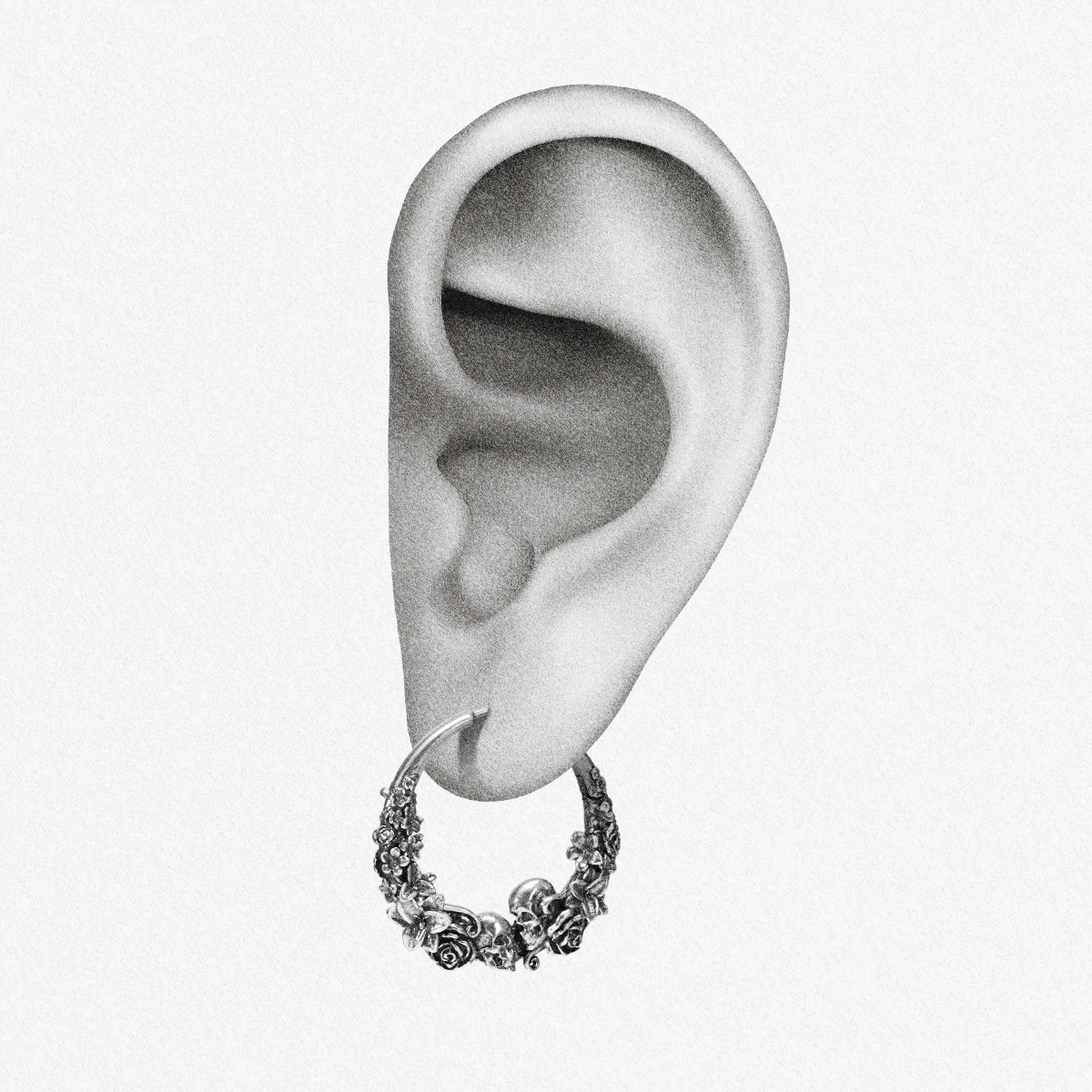 SKULL BLOSSOM EARRINGS