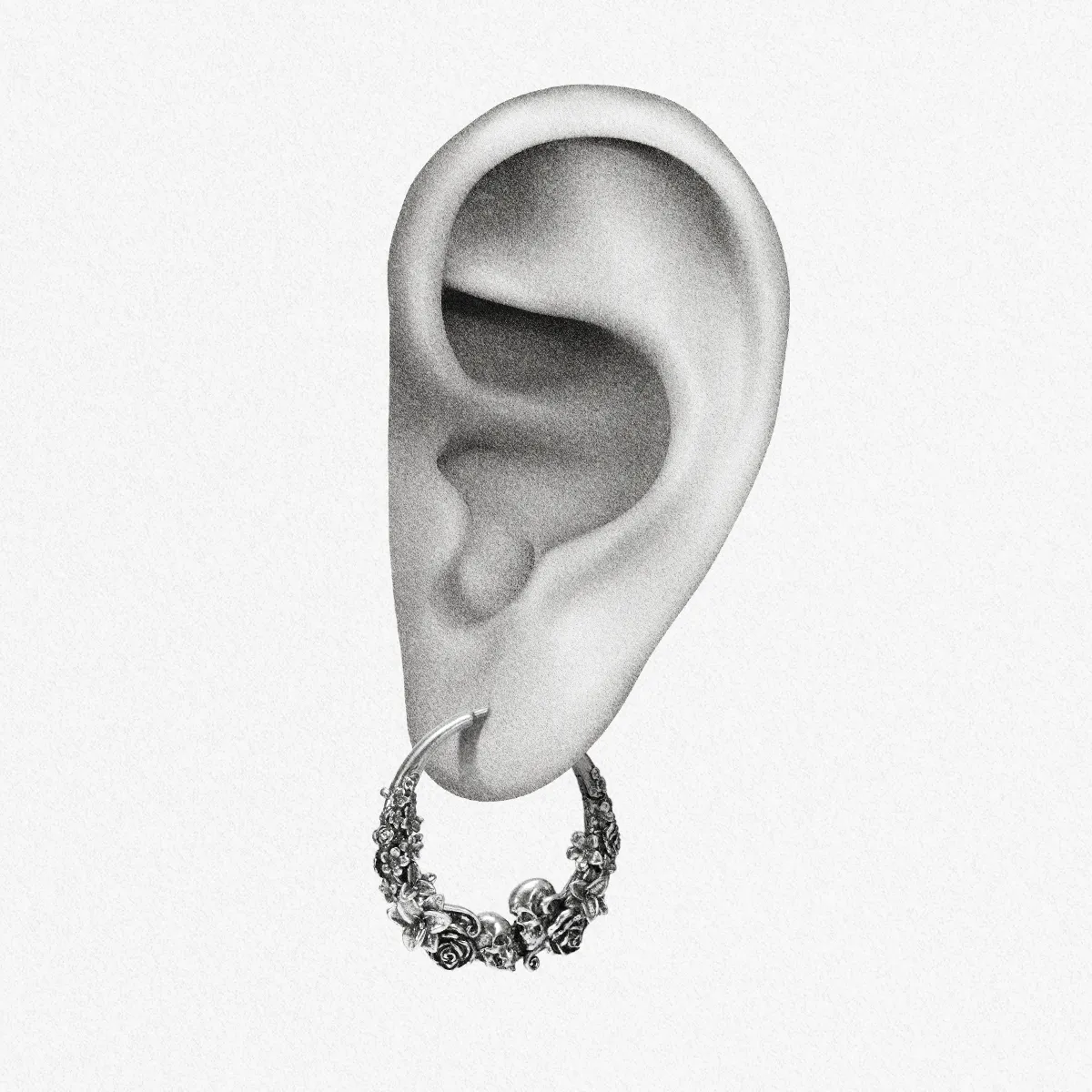 SKULL BLOSSOM EARRINGS