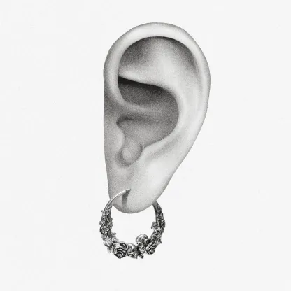 SKULL BLOSSOM EARRINGS