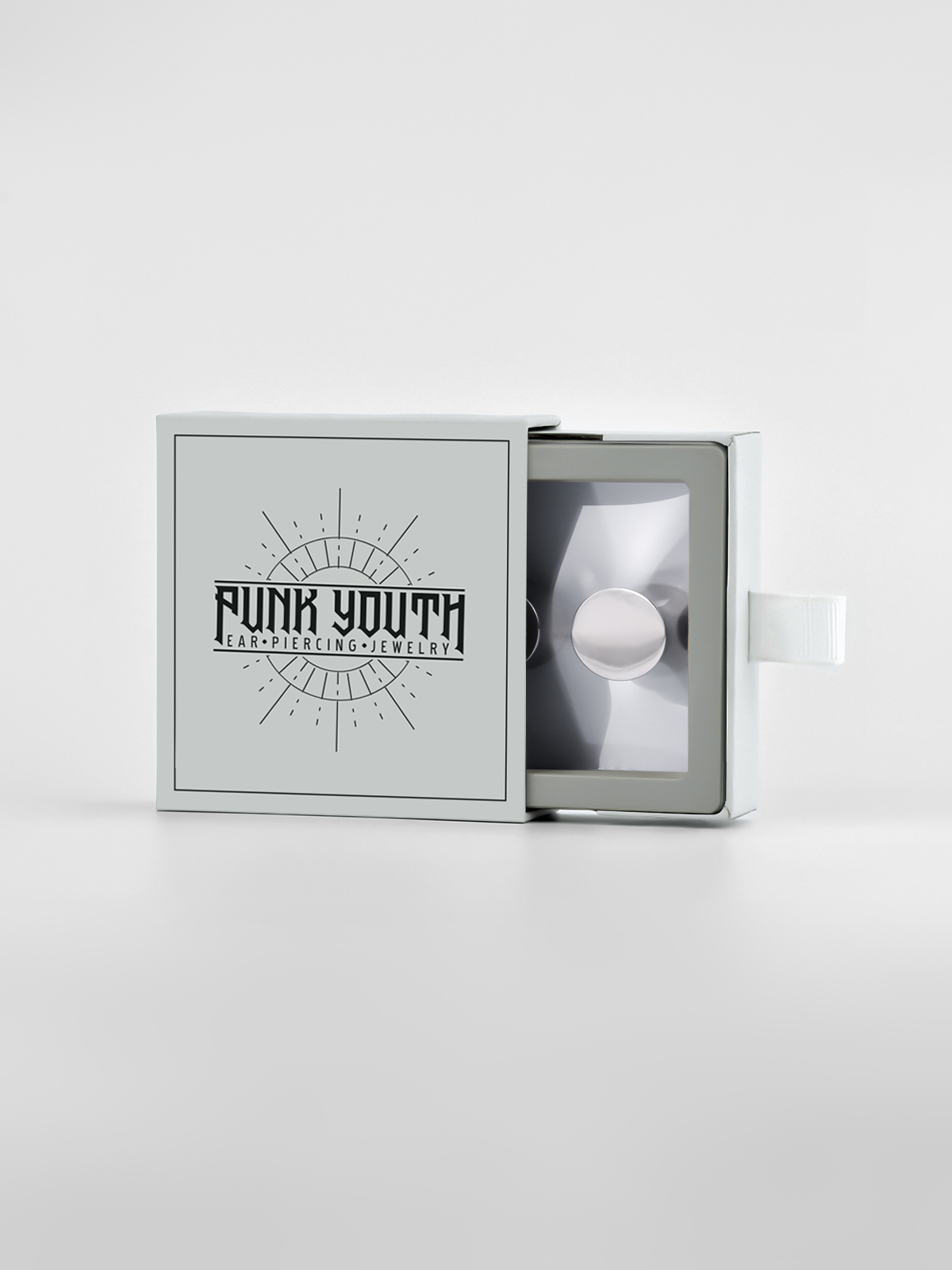 PUNKYOUTH Simple Silver Ear Plugs 6-16mm