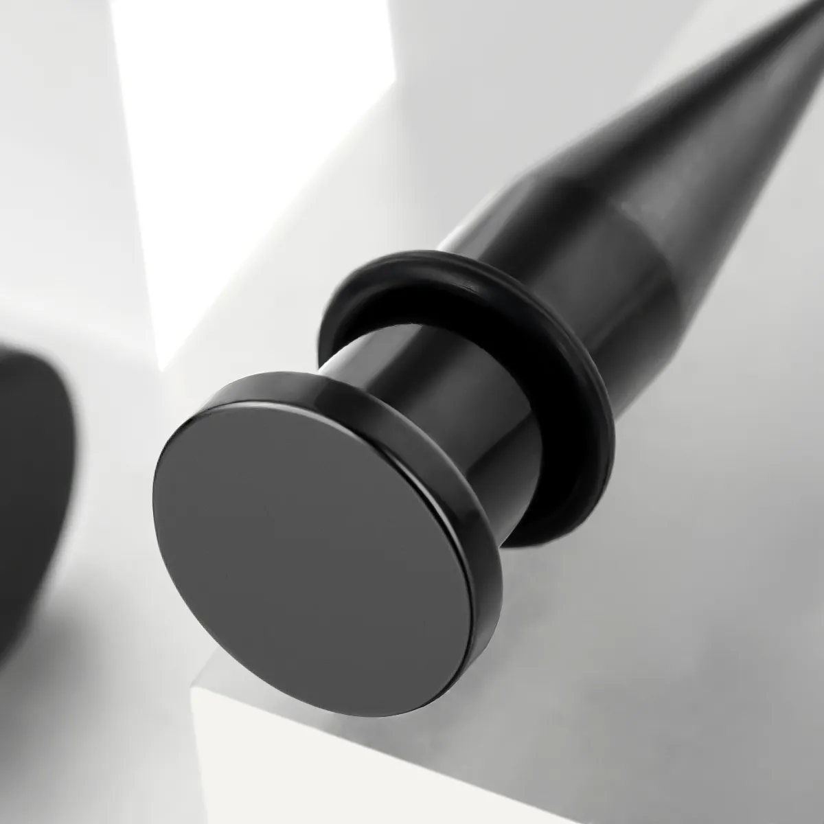 MIDNIGHT BLACK STAINLESS STEEL EAR STRETCHING KIT