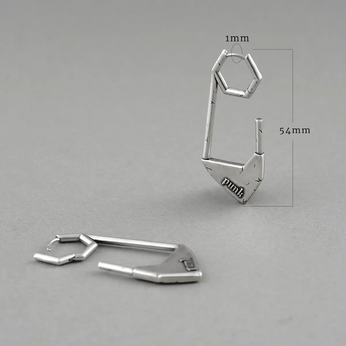 PUNK PAPERCLIP EARRINGS
