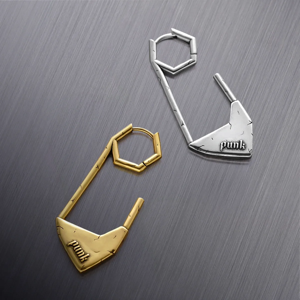 PUNK PAPERCLIP EARRINGS