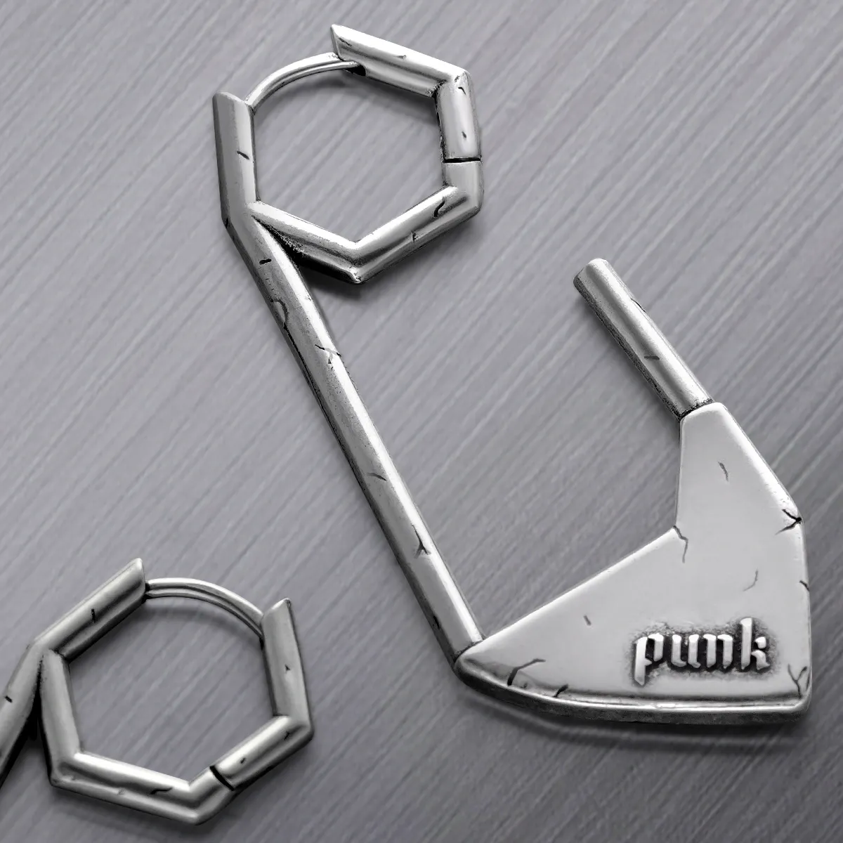 PUNK PAPERCLIP EARRINGS