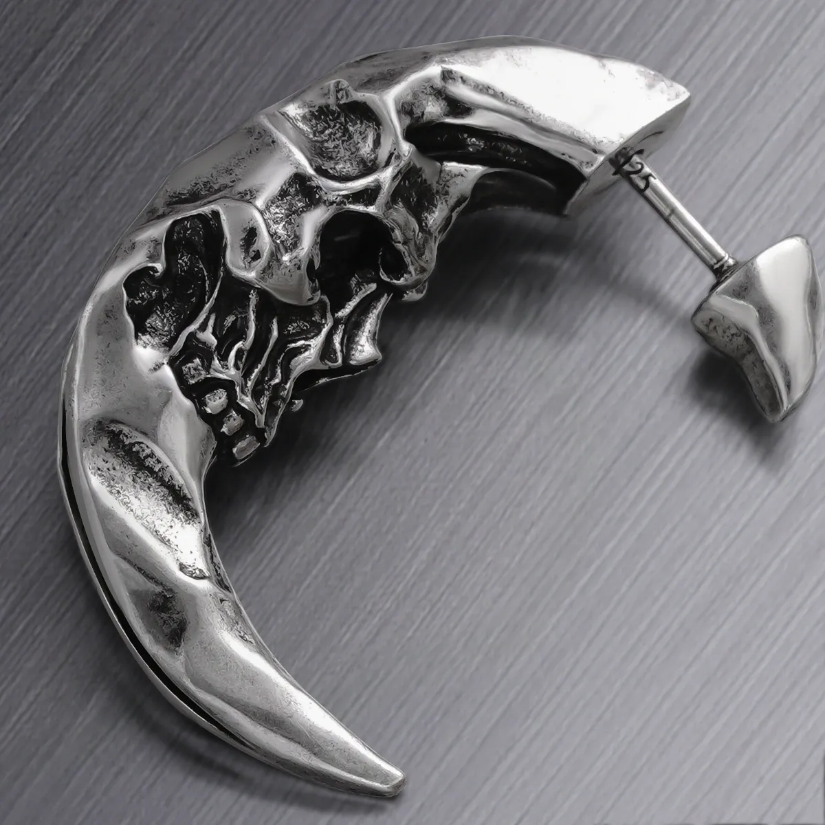 CRESCENT SKULL EARRINGS