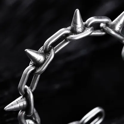 CHAIN SPIKE EARRINGS