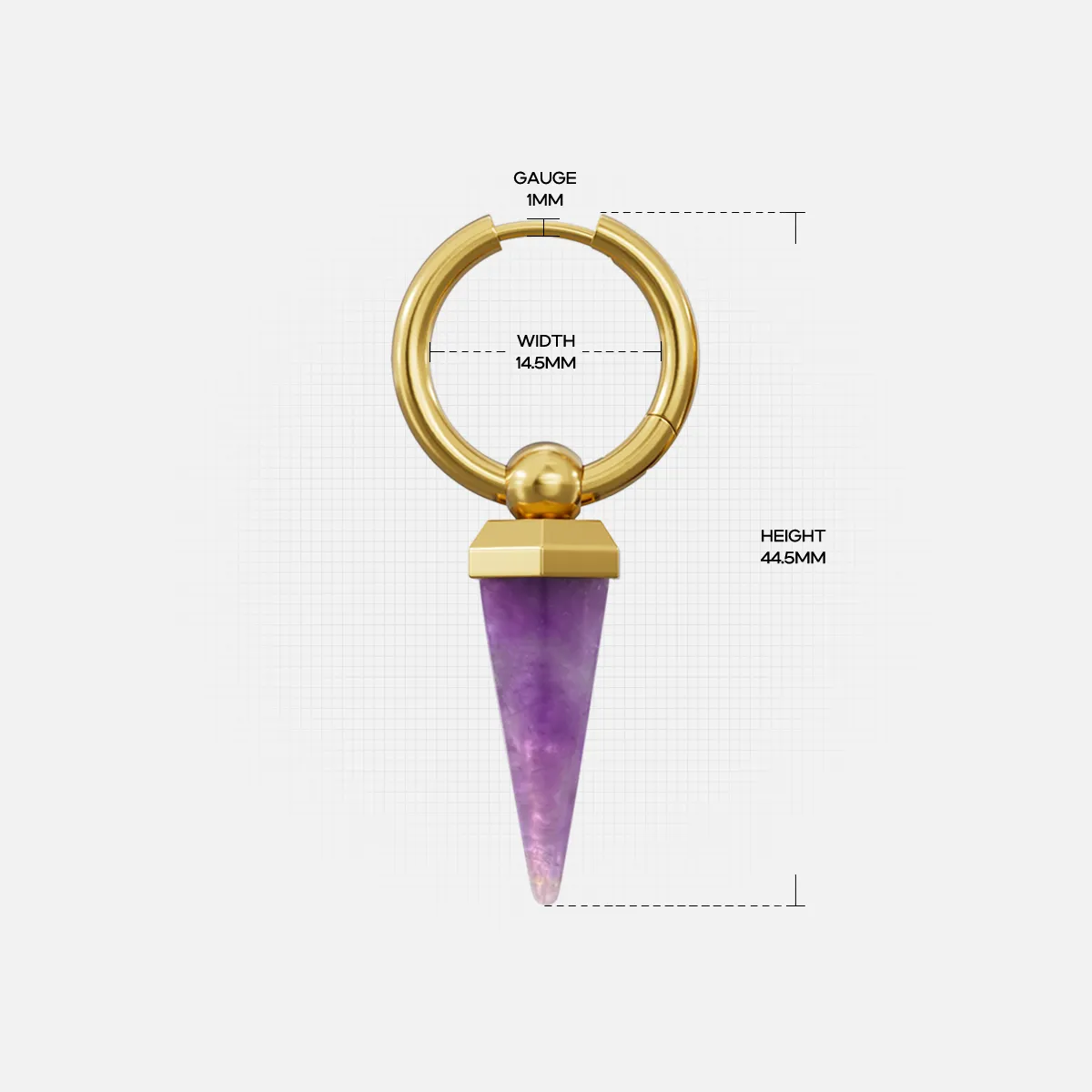 CRYSTAL PRISMATIC EARRINGS