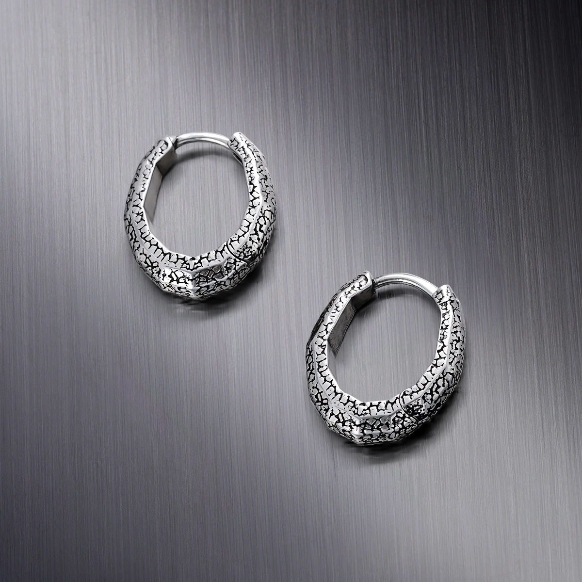 ERODED SCALE EARRINGS