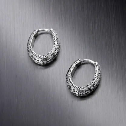 ERODED SCALE EARRINGS