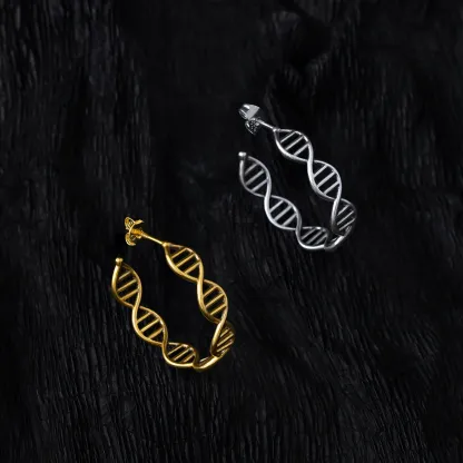 DNA HOOP EARRINGS