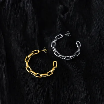 INDUSTRIAL CHAIN  EARRINGS