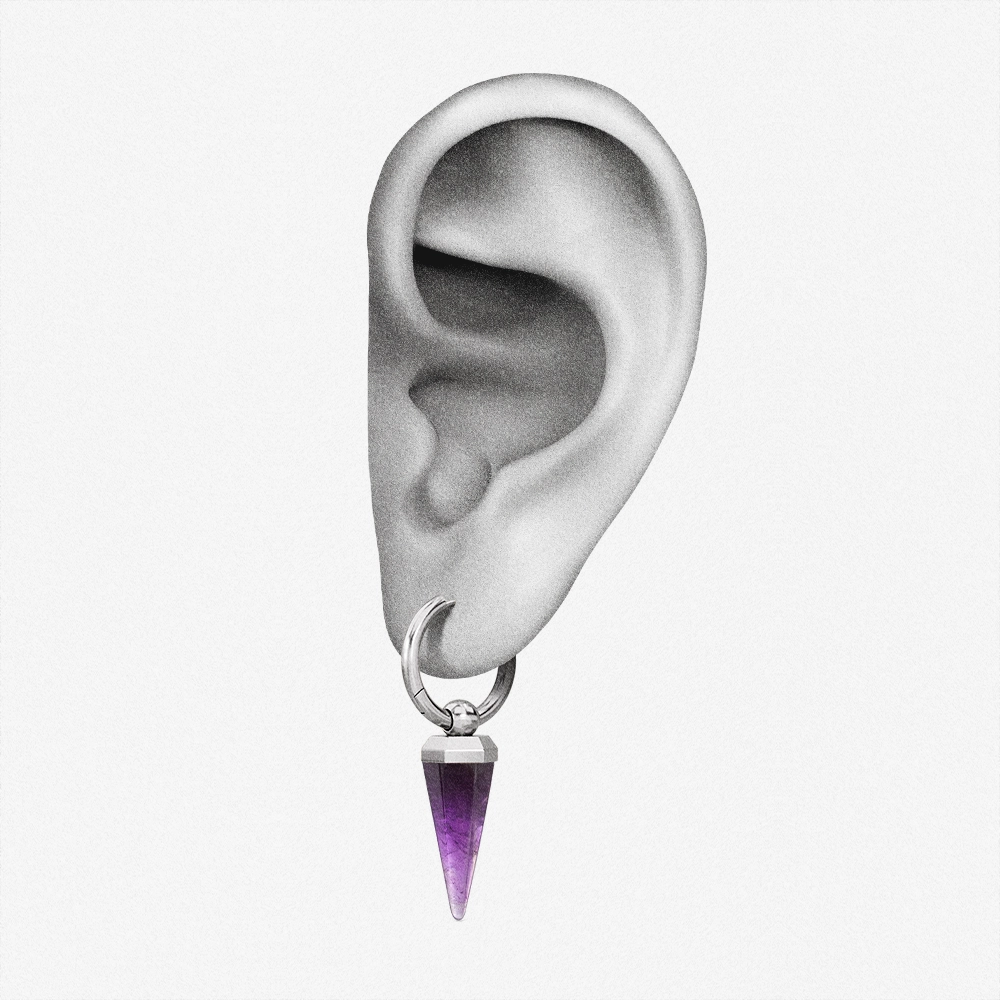 CRYSTAL PRISMATIC EARRINGS
