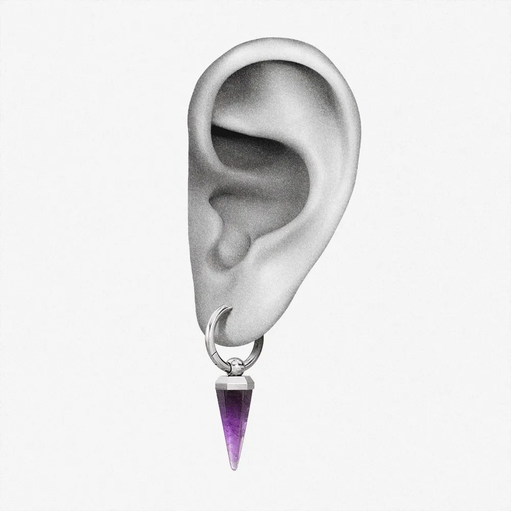 CRYSTAL PRISMATIC EARRINGS