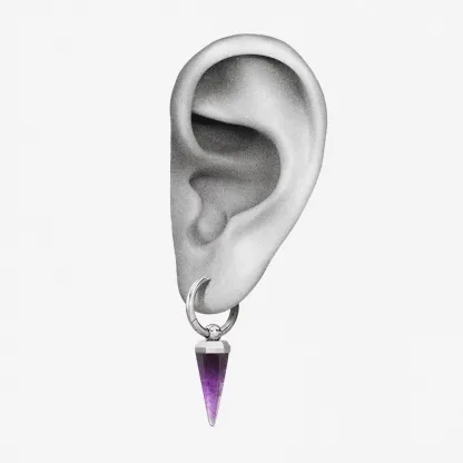 CRYSTAL PRISMATIC EARRINGS