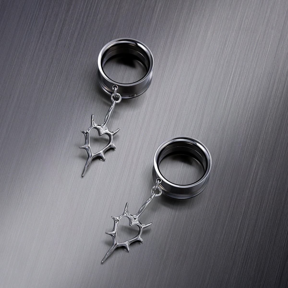 THORNED HEART DANGLES