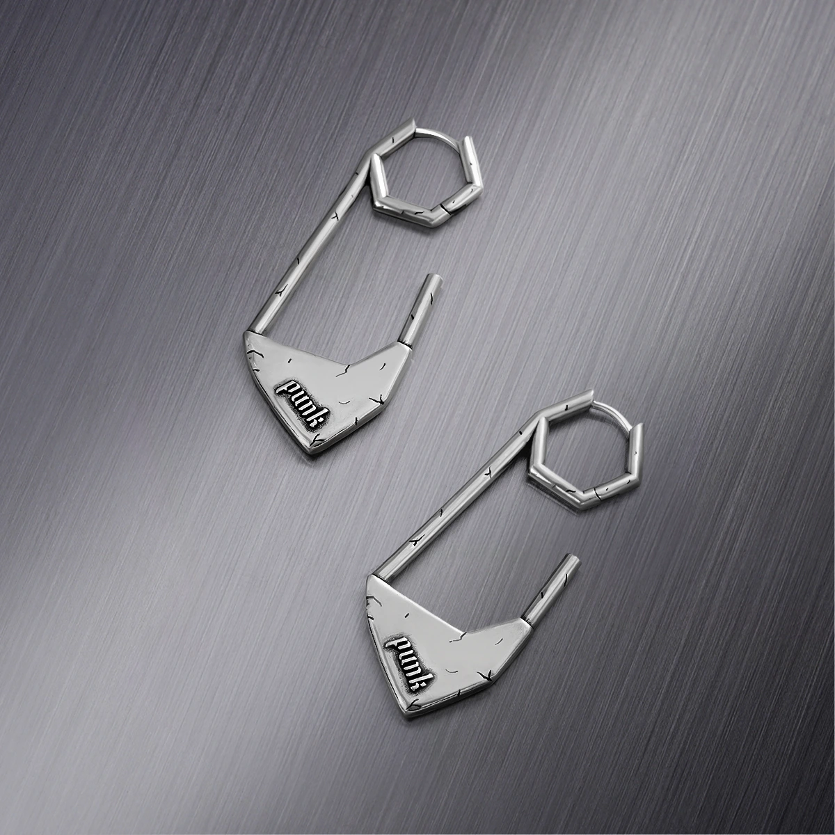 PUNK PAPERCLIP EARRINGS