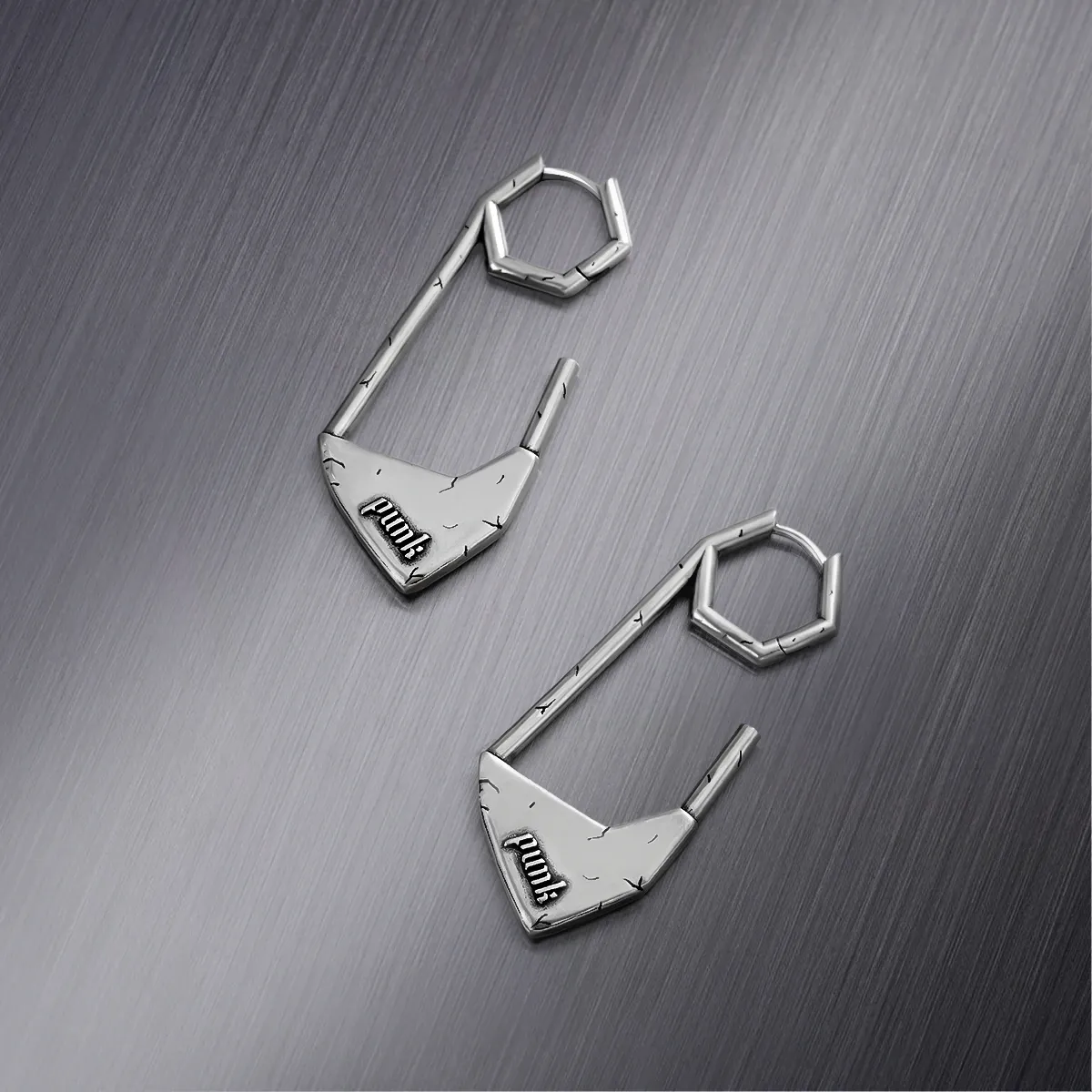 PUNK PAPERCLIP EARRINGS